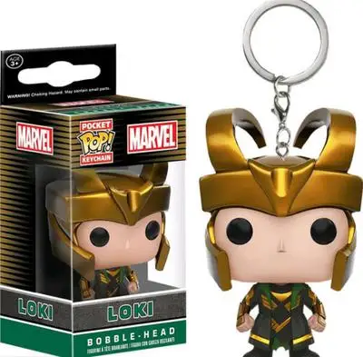 FUNKO POP брелок с героями Marvel официальный форки супер герой Халк Гоку Рик Добби аниме персонажи фигурка Коллекционная модель игрушки с коробкой