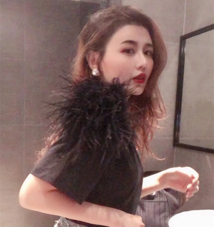 Футболка WHITNEY WANG модная уличная одежда Женская футболка из искусственной кожи на