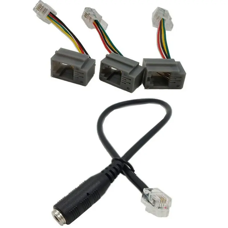 4P4C RJ9 кабель 3 5 мм Смартфон Гарнитура К адаптера адаптер конвертер для IP телефонов