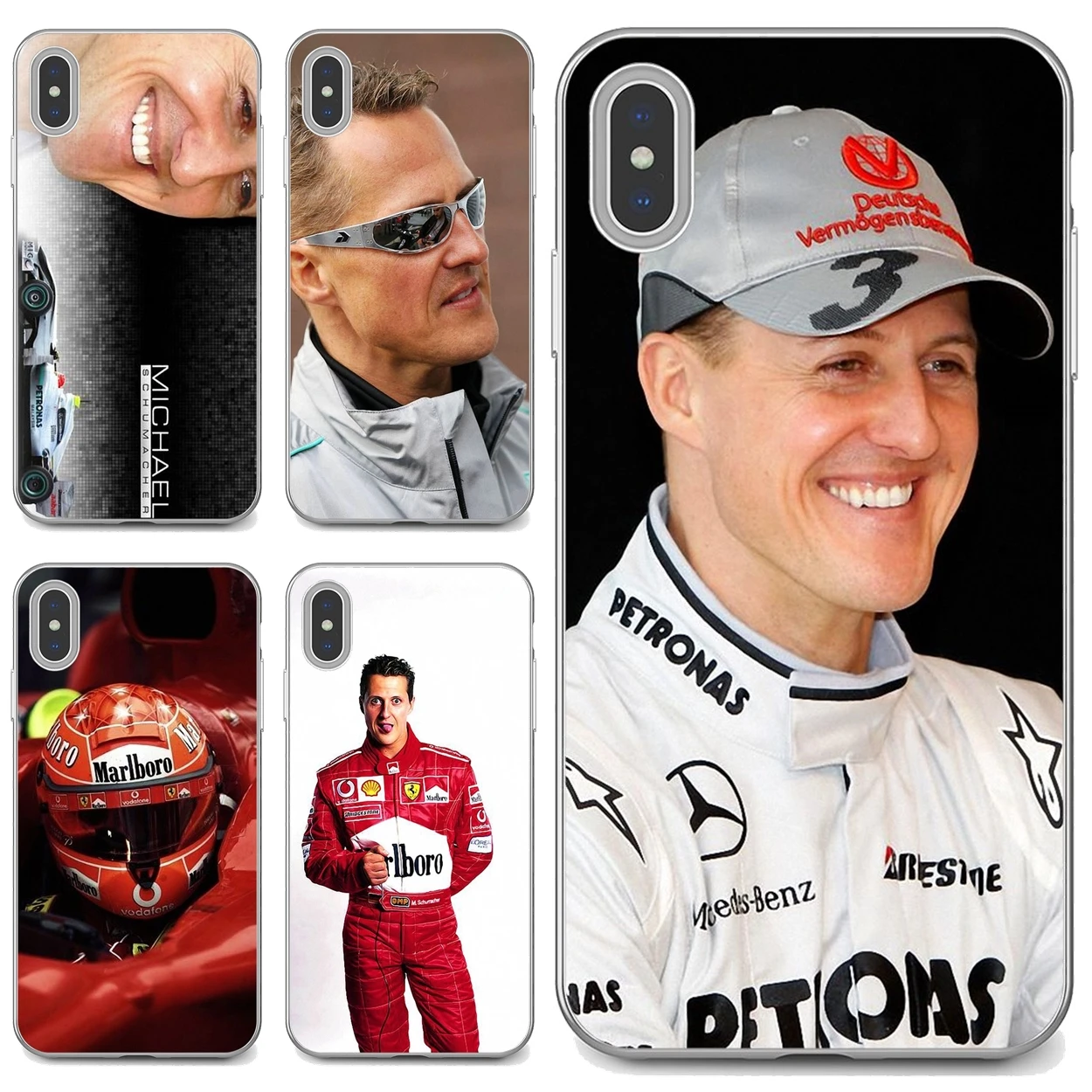 

Michael-Schumacher-Star-Car-Sport Soft Shell Case For Apple iPhone 10 11 12 Pro Mini 4S 5S SE 5C 6 6S 7 8 X XR XS Plus Max 2020