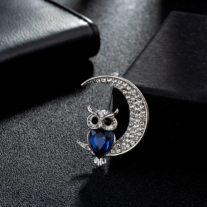 Новинка В стиле ретро животное брошь в форме Совы Стразы с украшением виде