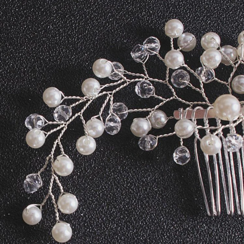 

Wedding Comb Bridal Hair Ornaments Pearl Hairwear Hair Accessories For Hair Women Girl Headpiece Headdress Head Decoration