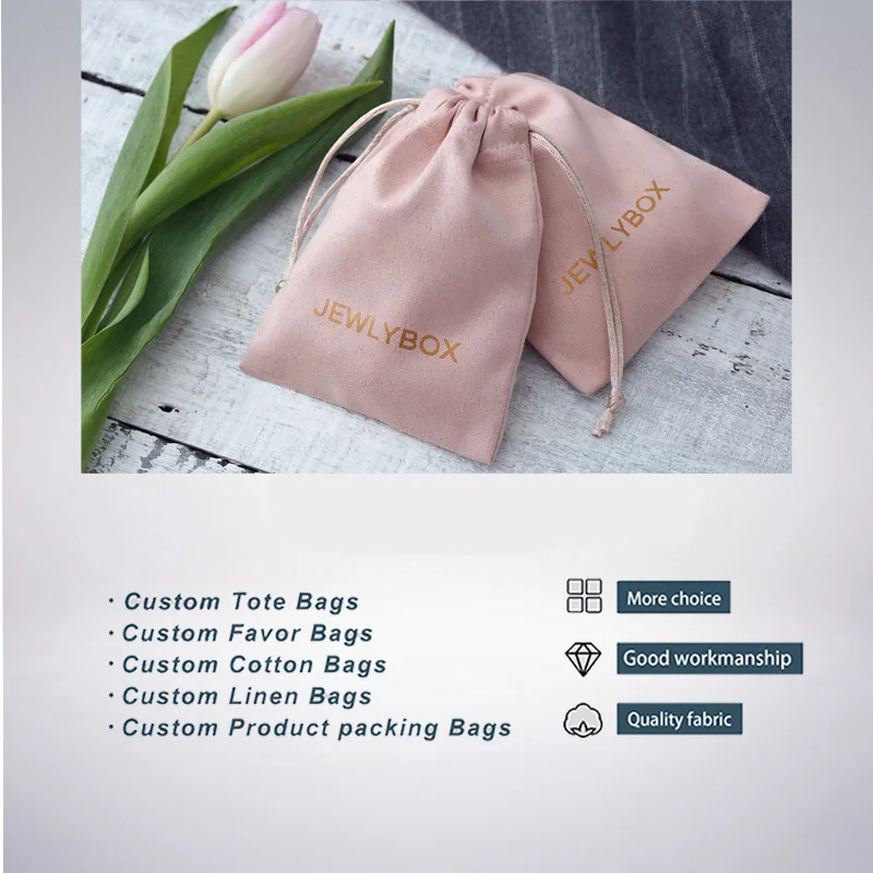 

Пользовательская ссылка для шкатулки для ювелирных изделий, бархатный Подарочный пакет на шнурке, хлопковый мешочек, органайзер для упаков...