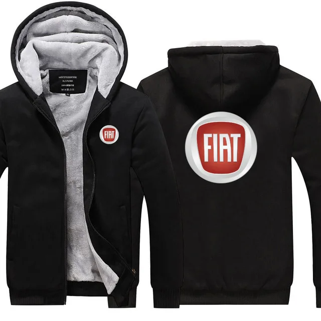 2020 men Hoodies winter Thicken male for FIAT Sweatshirts Winter hoodies zipper Coat S | Автомобили и мотоциклы