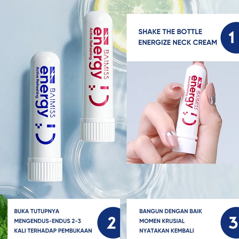 BAIMISS травяное дневное носовое масло мятный цилиндр эфирное легко носить с собой 2