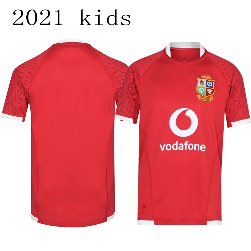 

2021 British and Irish Lions Rugby Jersey Kids Home Toddler's Sportswear Tops Sport Shirt Size 16-26