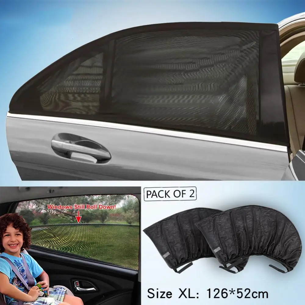 

55% Dropshipping!!Universal Car Side Window Sun Shade Baby Kids UV Protector Mesh Cover Shield