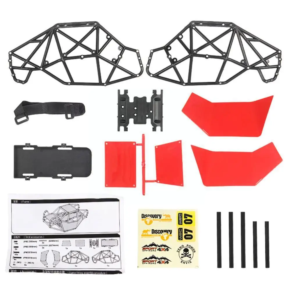 

1/10 Tube Frame Remote Control Car Shell Chassis Kit Crawler II 90046 Car For RC Accessories Modified SCX10 Toy Axial U1C6