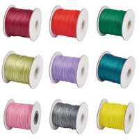 about 85yardsroll korean waxed polyester cords 1mm for jewelry making bracelet necklace diy accessories