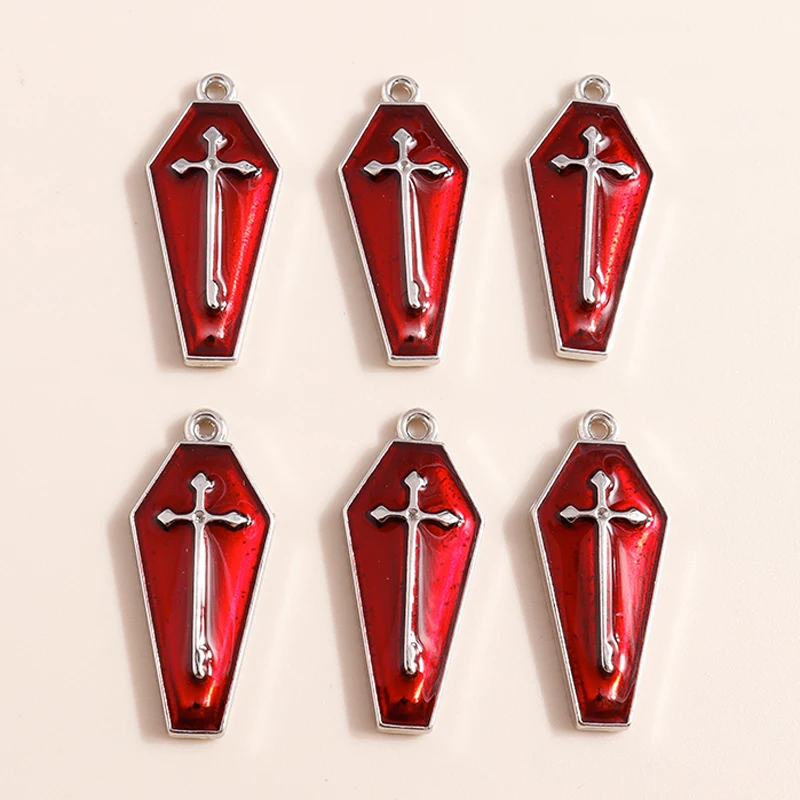 10 шт. эмалевые подвески в виде креста вампира 26 х11 мм | Украшения и аксессуары