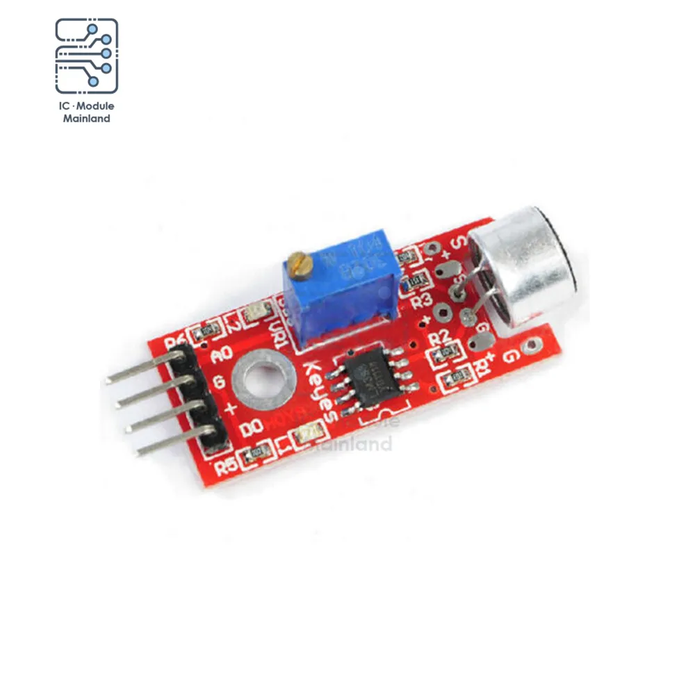 Микрофонный звуковой модуль 4-контактный Высокочувствительный голосовой