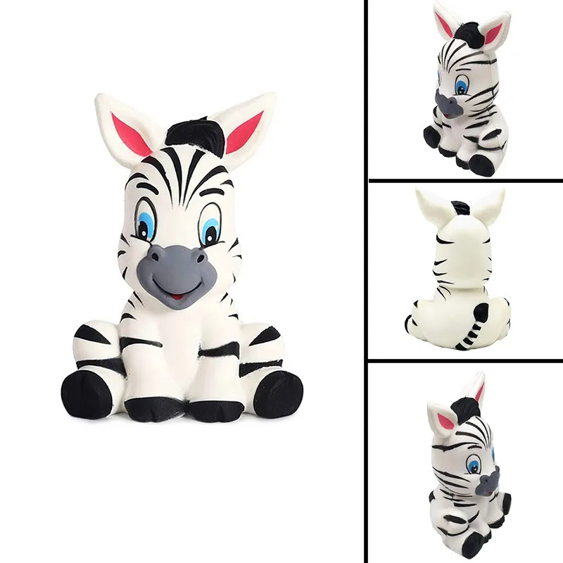 

Creative Car Ornaments Decoration Cartoon Zebra Animal Squishy Toys Soft Slow Rising Toys Squeeze Xmas Gift Toy Auto Products