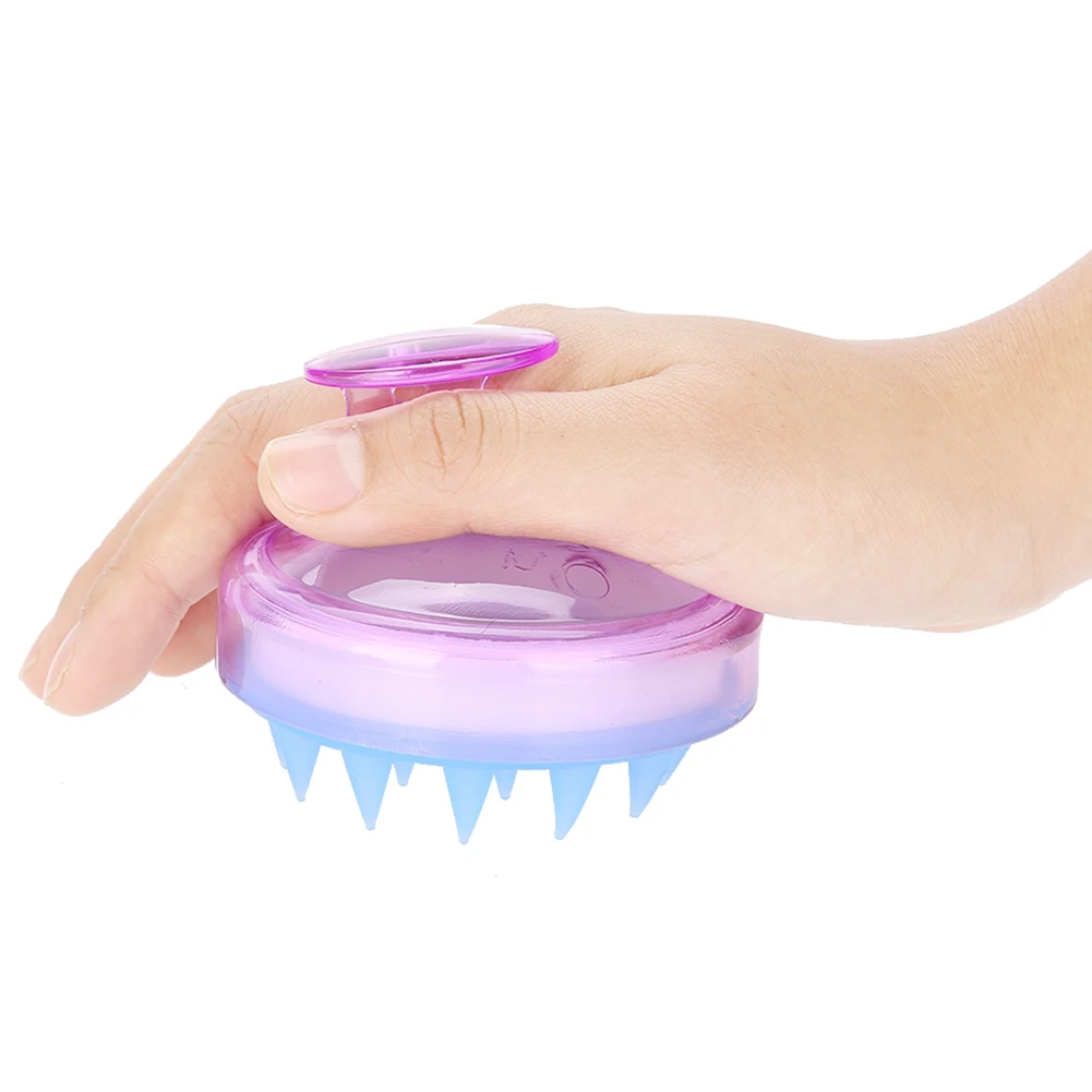 Расческа ручной 5 цветов силиконовый шампунь Массажная щетка для мытья гребень
