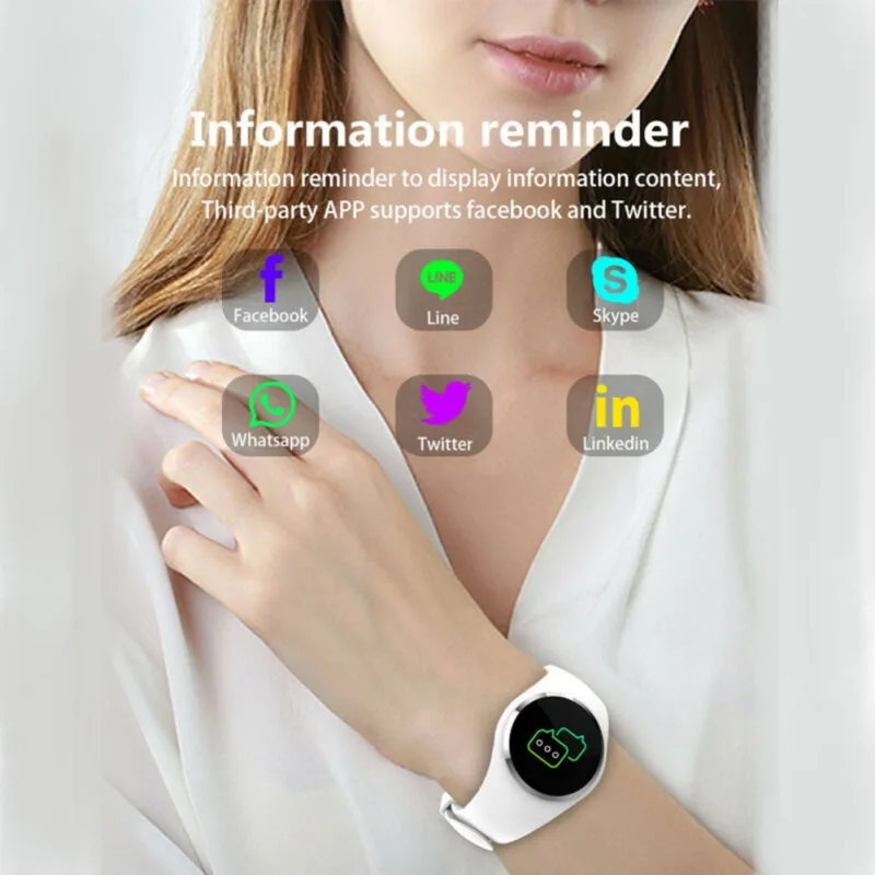 

Q1 Color Screen Ladies Smart Watch IP68 Waterproof Heart Rate Monitoring Waterproof Sports Wristband Smartwatch