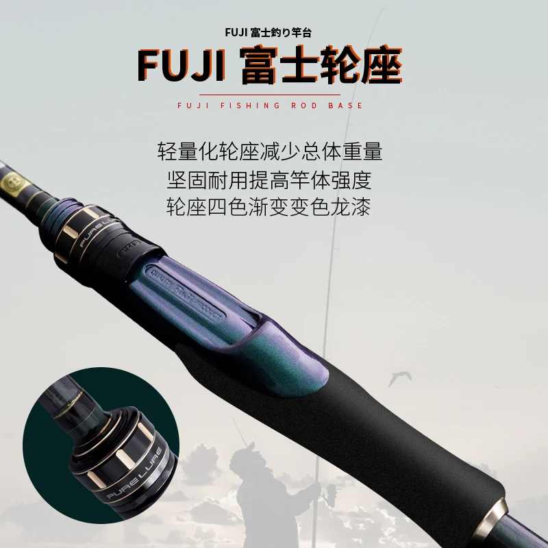 Новая Удочка ML/M для приманки мощностью м М импорт Fuji высокая яркость быстрая