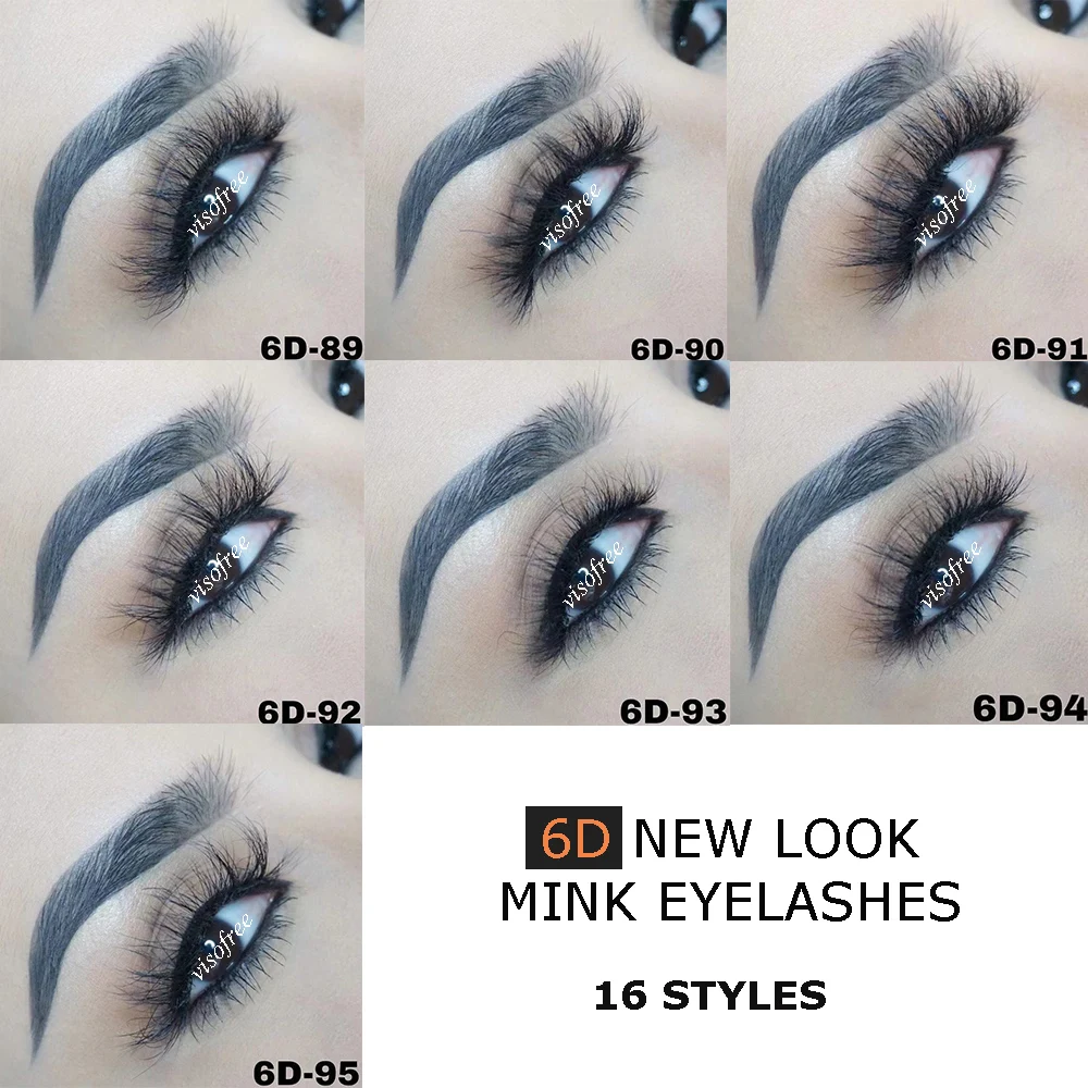 Visofree 5D норковые ресницы макияж жестокость 3D ручной работы полная полоса