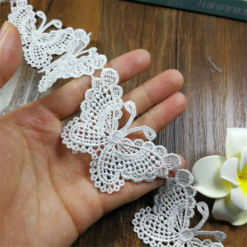 12 шт./компл. кружевные аксессуары для одежды с бабочками экспорт тонкий бант