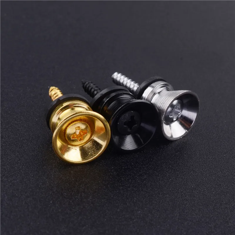 2pcs gitarre strap lock locking pegs pin metall ende strap taste für akustische klassische elektrische bass gitarre ukulele guitarra teil free gl