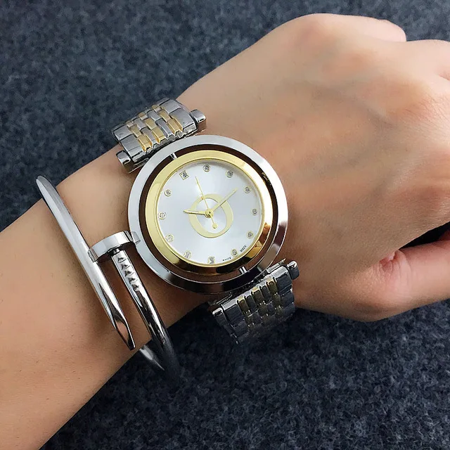 New Stainless Steel Men Women Couples Quartz Watches Fashion Luxury Jewelry Gift Precision Temperament Charm Generous - Окраска металла: 05