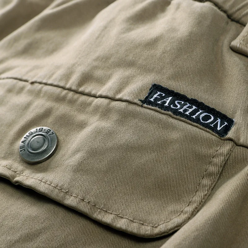 Новое поступление комбинезоны мужские повседневные брюки-карго хлопковые