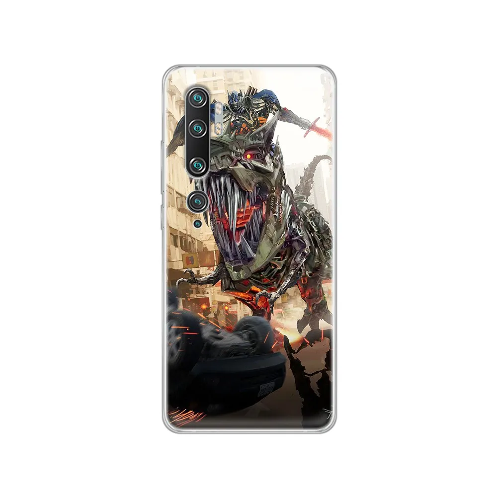 Трансформеры Autobots Роскошный чехол Прозрачный для телефона Корпус XIAOMI mi 3 4 5 5X 8 9 10