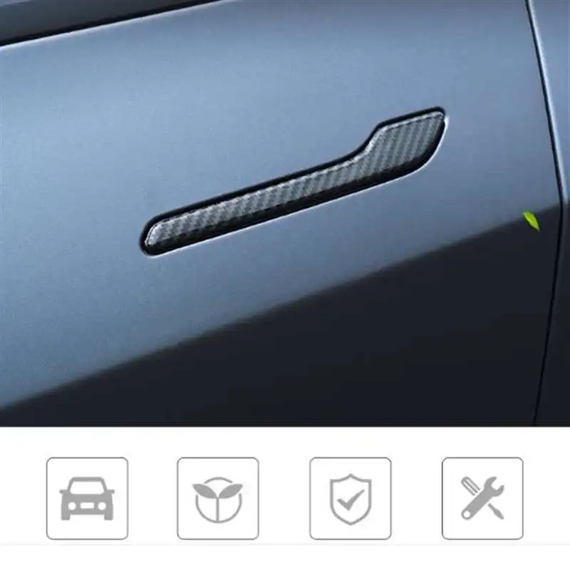 Набор из 4 предметов для Tesla Model 3 Y автомобильные дверные ручки накладки