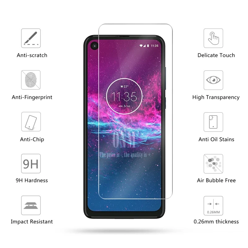 10 шт закаленное стекло для Motorola One экшен экран протектор 2.5D 9H защитная