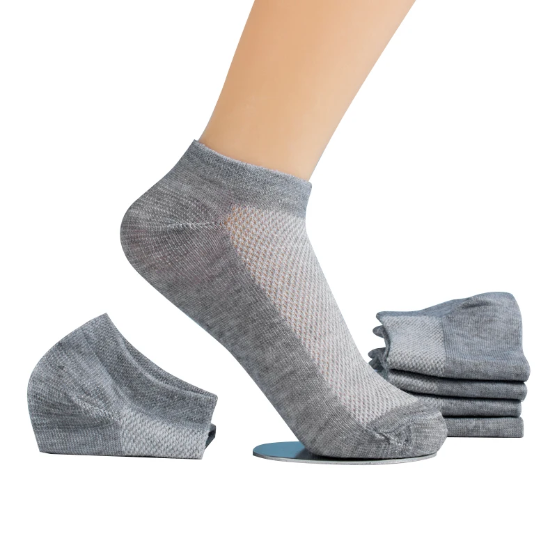 

5Pair Women's Socks Boat Couple Unisex Mesh Woman Socks Female Summer Women Ankle Socks Short White Gray Black Chaussette Sokken