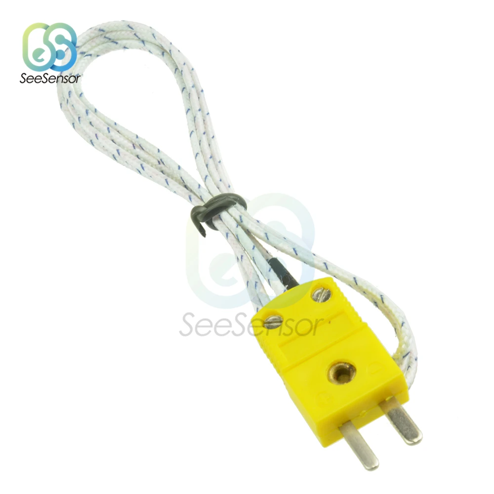 1 м термометр типа K линия термопары Температурный датчик испытательная 100