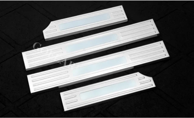 Защитная Накладка на порог светодиодного порога для Toyota Land Cruiser V8 200 LC200