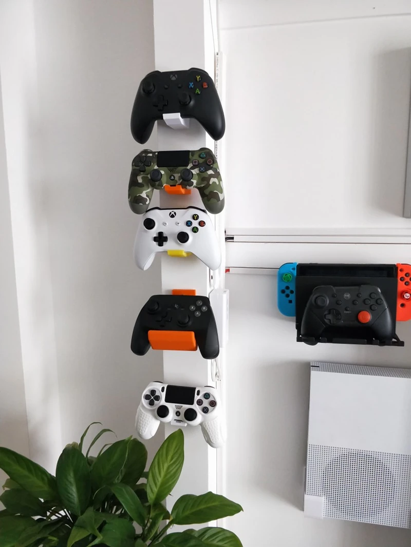 

2pcs Wall Stand Holder Mount Bracket Dock Xbox 360 One Game Wireless Controller Gamepad NS Pro PS4 Storage Base High Quality