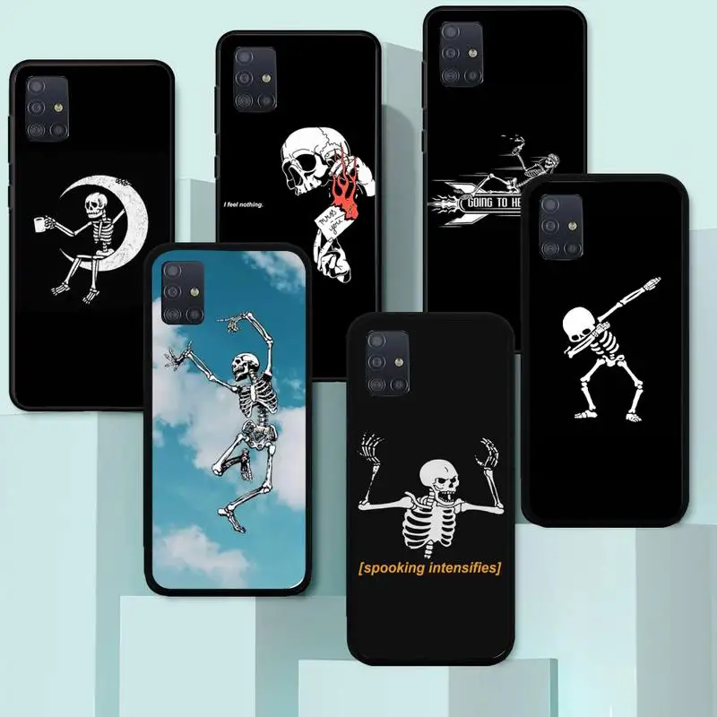 

Funny Skeleton Man Phone Case for Huawei Y7 Y9 Y6 Y5 Y8 8S 8P nova 3 4 5 6 7 pro 2018 2019 4g 5g se Fundas cover