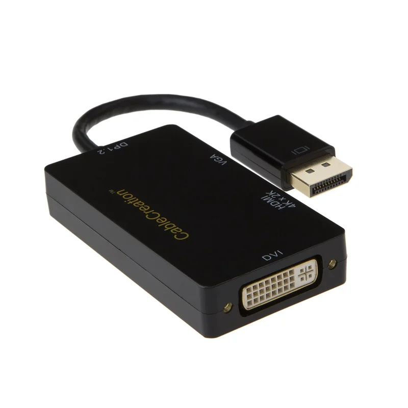 Переходник с порта дисплея на HDMI/DVI/VGA переходник DP 3-в-1 разрешение 4K/2K для HDMI