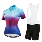 Женский летний комплект одежды 2021 года из джерси и брюк с нагрудником, одежда для шоссейного велосипеда, костюм, велосипедные шорты для горного велосипеда, рубашка, комплект Maillot Gel