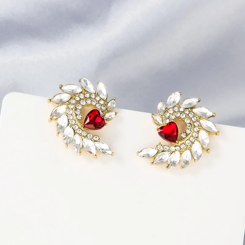 Серьги-гвоздики с кристаллами для женщин и девушек 2020 | Украшения аксессуары