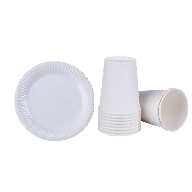 Рождественский красный бумажные тарелки и стаканы украшения для дня рождения