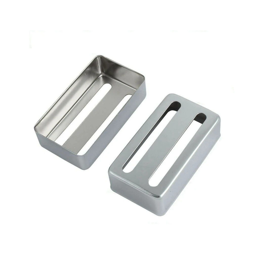 

2Pcs Metal Humbucker Pickup Cover Two-line For Electric Guitar 3 Coloer