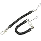 10 шт. черный выдвижной шнур пружины брелок шарнирная застежка-Омар брелок