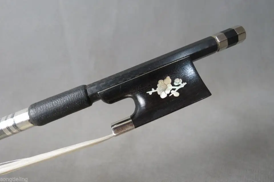 

1Pcs Strong plaid Carbon fiber violin bow 4/4,Copper mounted #5881