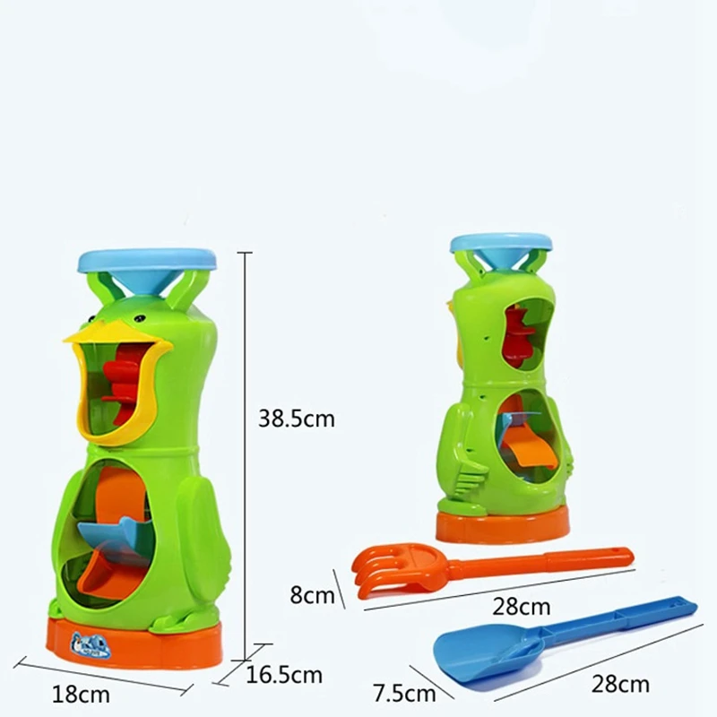 

Children's Beach Sandglass Toy Set Large Sandglass Shovel Sand Bucket Sand Pond Toy for Baby Children Bathroom Gift