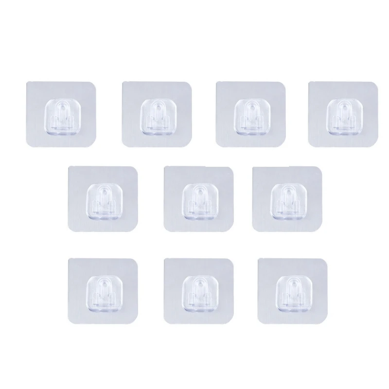 10 шт Двойная клейкая поверхность с двух сторон настенные крючки