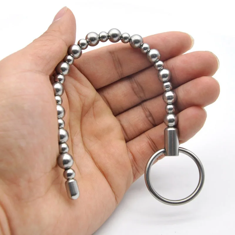 

Stainless Steel Urethral Dilator Beads Sounding Rod Adult Sex Toys For Men Uretral Stimulator Masturbator Penis Plug Cbt BDSM