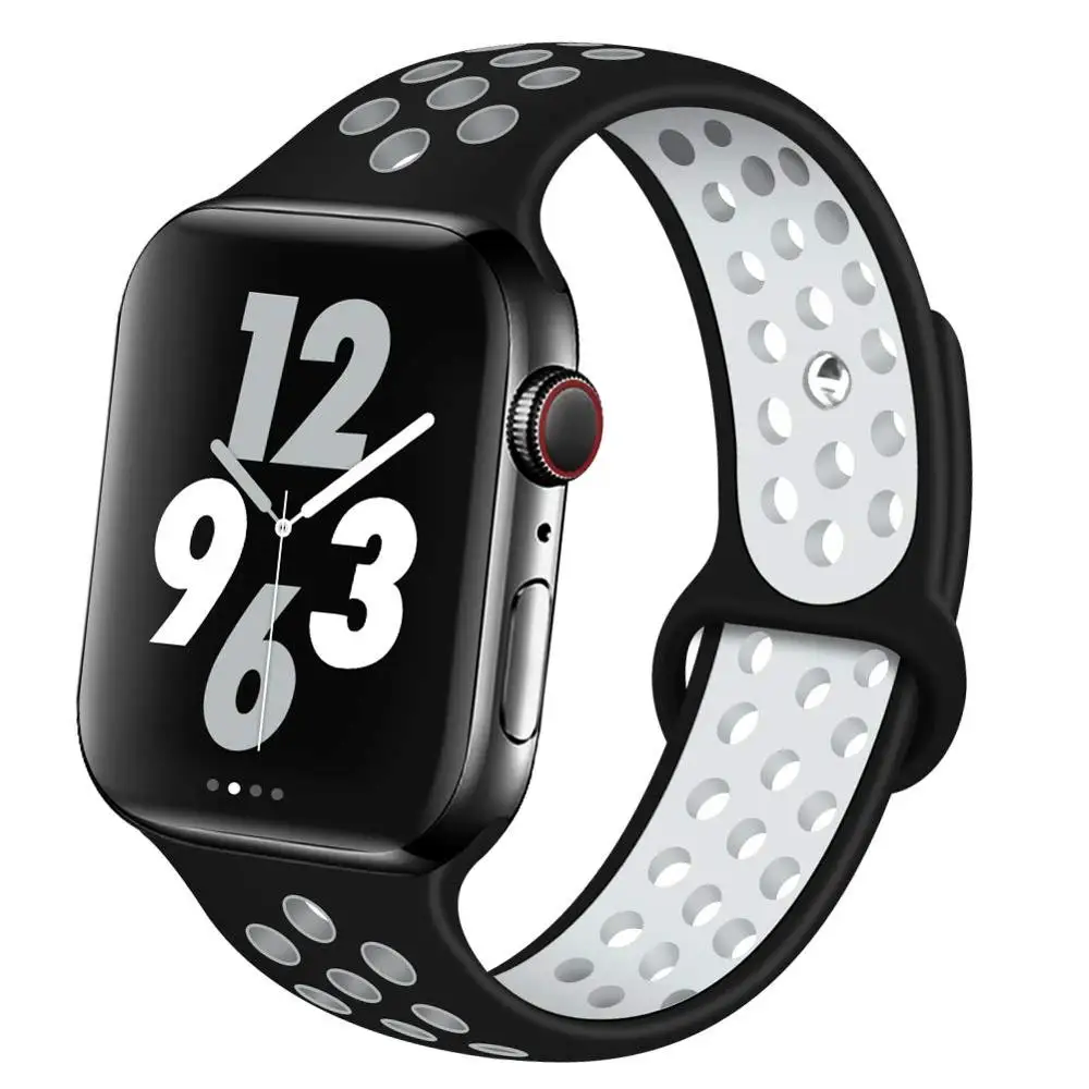 3 Ремешок для Apple Watch 4, 3, 2, 1, 42 мм, 38 мм, 40 мм, 44 мм, браслет, силиконовый ремешок для iwatch sports series 4, 3, 2 и 1 - Цвет ремешка: 3