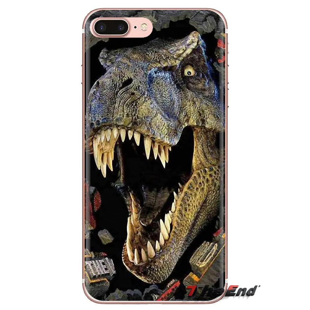 С рисунком в виде динозавра с открытым носом для iPhone XS Max XR X 4 4S 5 5S 5C SE 6 6S 7 8 плюс samsung