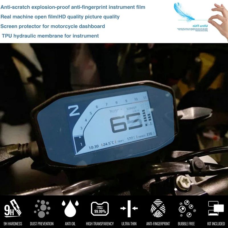 

Motorcycle Cluster Scratch Protection Film Screen Protector for KTM DUKE R690 790 1290 2016-2017