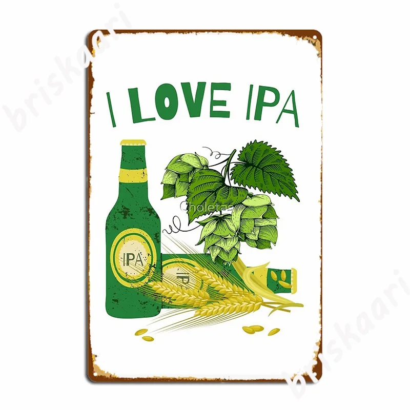 

Любовь Ipa пивной металлический знак кухонный плакат кинотеатр гараж винтажный жестяной знак плакат