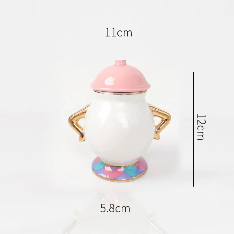 Чайный горшок Disney Красавица и чудовище чайная чашка сахарница керамический