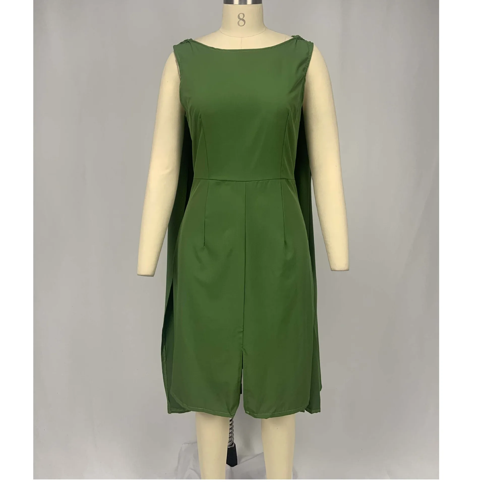 Летнее платье для женщин 2021 плащ с длинными рукавами и Разделение пикантные