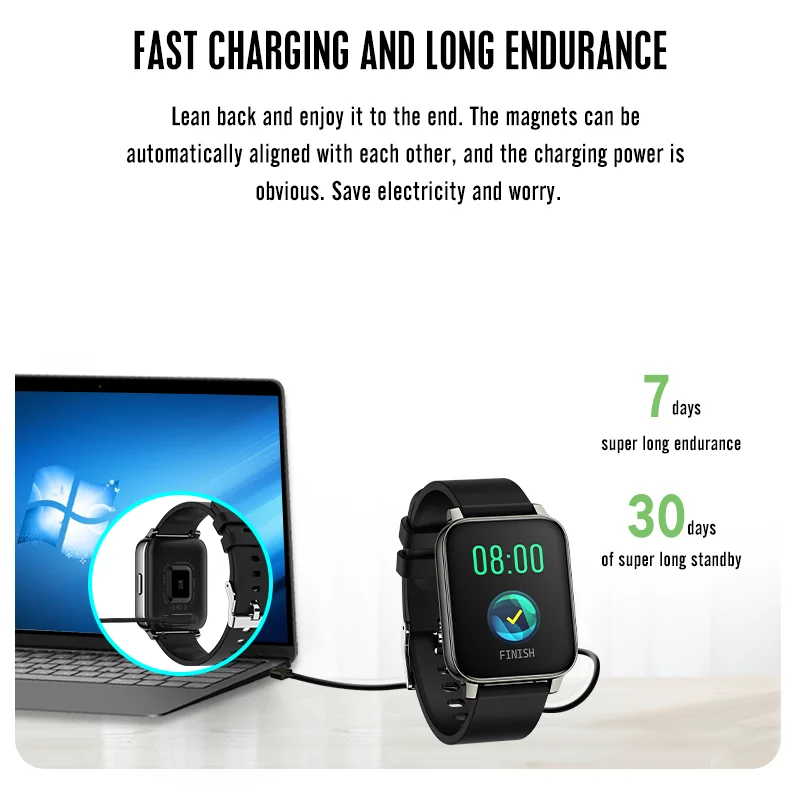 

P36 Smart Watch Women man IP67 Waterproof Heart Rate Monitor Fitness Tracker Blood Pressure Sport Smartwatch