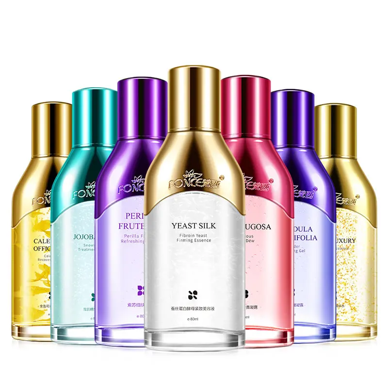 Fonce Plant extracts Toner 80ml Silk collagen 24K gold Lavender essence rose essential oil Whitening Brighten Oil Acne Control